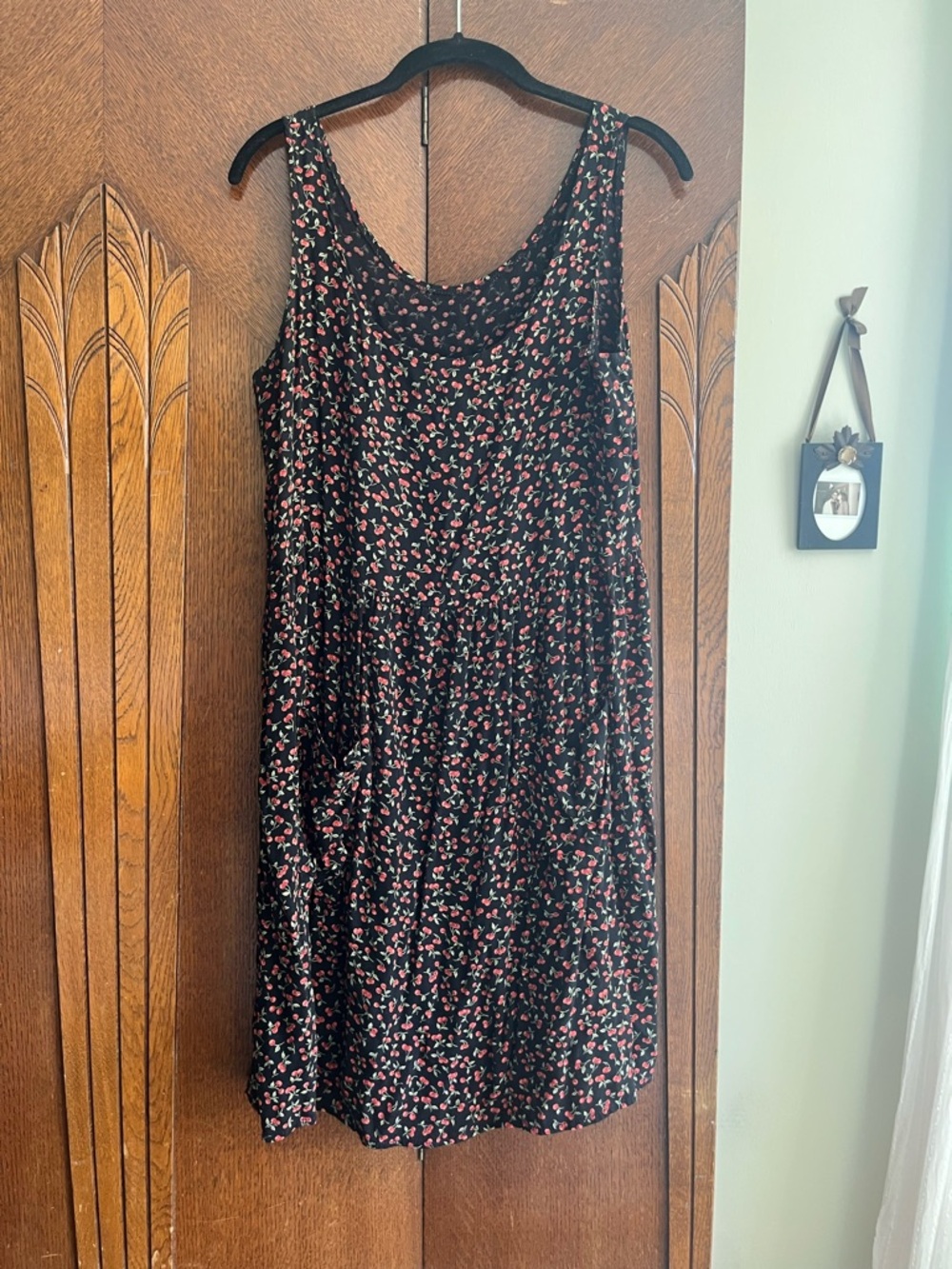 Black Cherry Sleeveless Babydoll Sundress